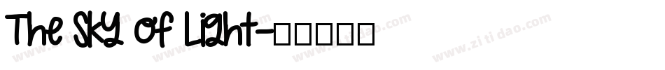 The sky of light字体转换